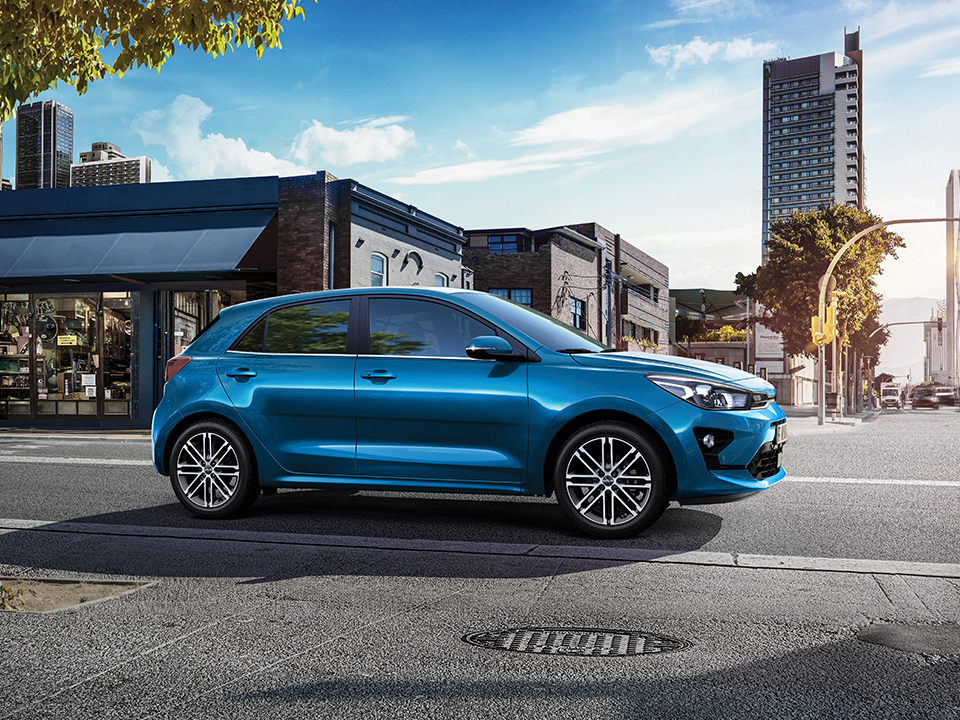 Kia Rio Karosserie, Seitenansicht, rechts