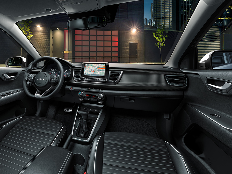 Kia Rio GT-line Interieur, Innenansicht, Cockpit, Beifahrerseite